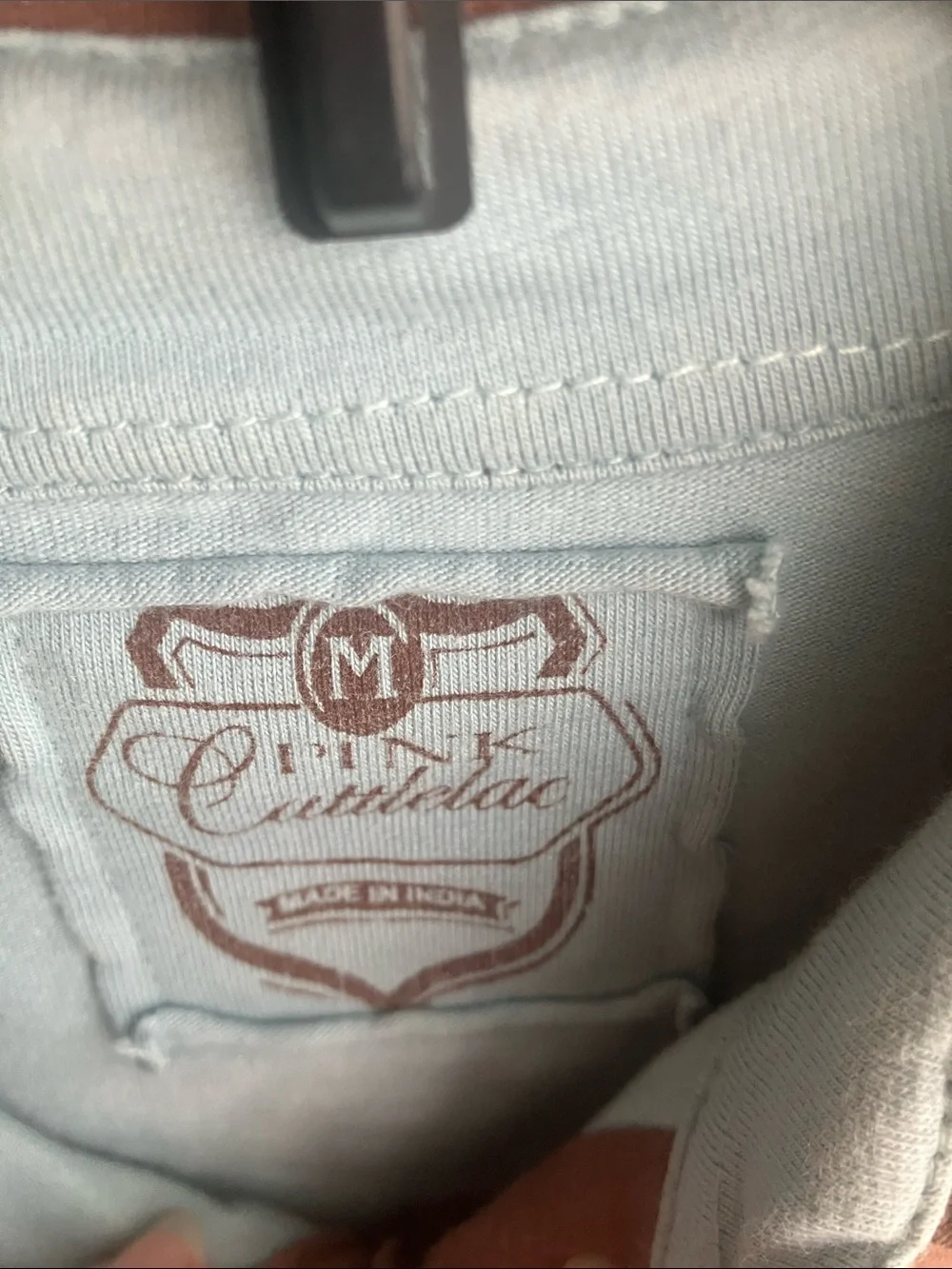Pink Cadillac Embroidered Western-Style Top in Light Blue & Brown - Picture 2 of 8